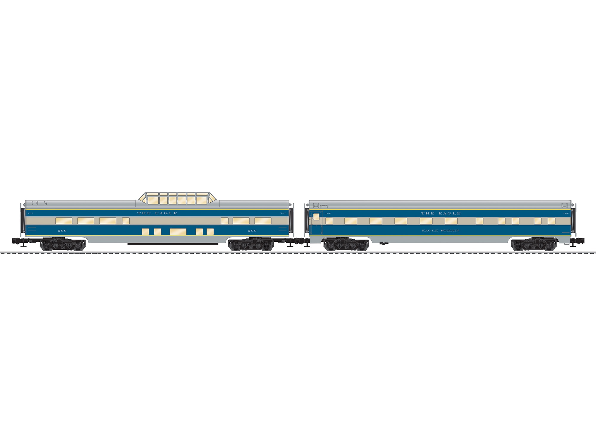 Texas & Pacific Aluminum 18" Passenger 2 Pack